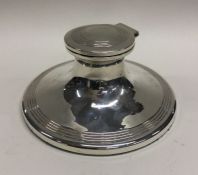 A large silver inkwell. Birmingham 1919. Approx. g