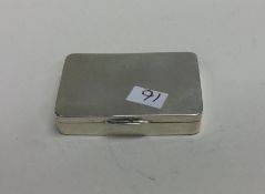 A Continental silver hinged box. Retailed by Mappi