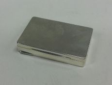 A silver hinged box. Birmingham 1934. By Mappin &