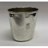 A George II oval silver beaker. London 173. By Fra