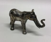 A small Sterling silver figure of an elephant. App