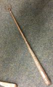 A good long tapering toasting fork with chased sil