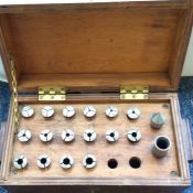 An 18 piece collet set in box.