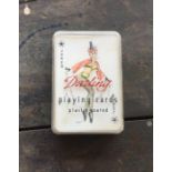 A vintage 'Darling' pin up playing cards in plasti