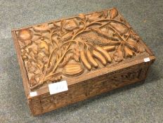 A good Continental carved box.