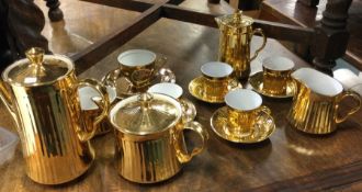 A 'Royal Worcester' gilded tea service.