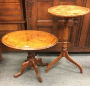 Two Victorian tables.