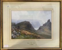 F J WIDGERY: A framed and glazed watercolour entit