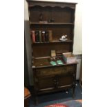 An old oak kitchen dresser.