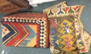 Two old rugs.
