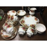 An 'Old Country Roses' tea set.