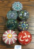 A good collection of paperweights.