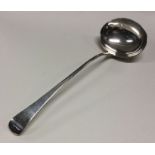 A George III silver soup ladle. London 1801. By Ch