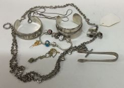 A bag containing bangles, necklaces etc. Est. £15