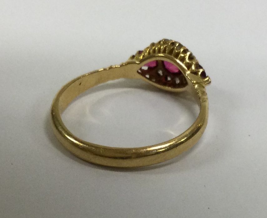 A good Victorian diamond mounted cluster ring in c - Image 2 of 2