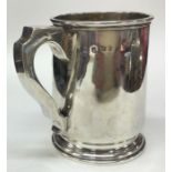 A heavy silver pint mug. Birmingham circa 1930. Ap