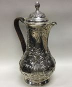 A good quality Georgian silver baluster shaped jug