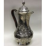 A good quality Georgian silver baluster shaped jug