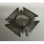 A Victorian silver Masonic badge. London 1888. By