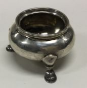 An 18th Century Augsburg silver salt. Marked to ba