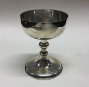 A heavy silver chalice. London 1912. By Thomas Pea