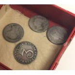 A 1762 silver Maundy coin. Est. £10 - £20.