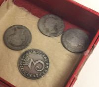 A 1762 silver Maundy coin. Est. £10 - £20.