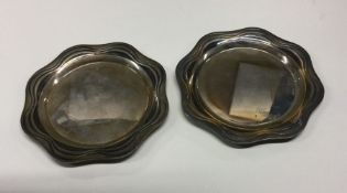 BRIAN ASQUITH: A pair of silver presentation trays