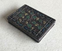A good Continental silver and enamelled box decora