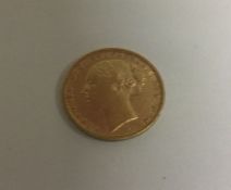 A Victorian Young Head St George gold sovereign da