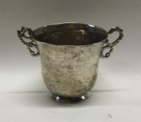 An 18th / 19th Century two handled silver cup. App