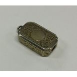 A Victorian silver gilt vesta / cigar cutter. Lond