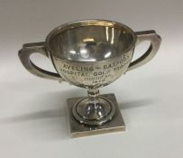 A small silver trophy cup. Birmingham. Approx. 88