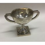 A small silver trophy cup. Birmingham. Approx. 88