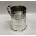 EXETER: A Victorian silver pint mug. 1881. By JW&C