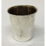 A 19th Century French silver beaker. Approx. 41 gr