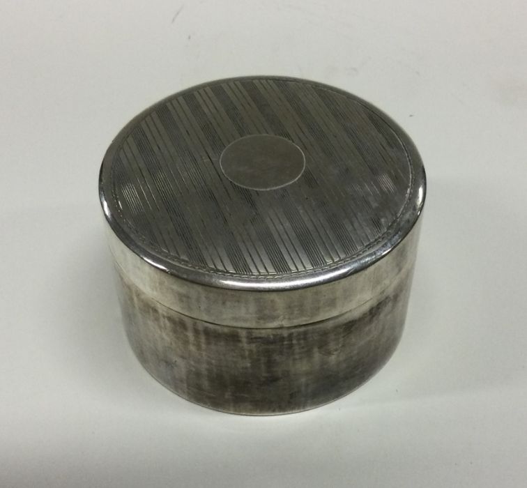 WANG HING: A Chinese silver box with lift-off lid.