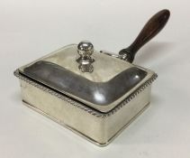A silver hinged ashtray. London 1938. Approx. 186