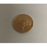 A Victorian Young Head St George gold sovereign da