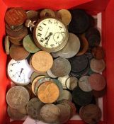 A quantity of coinage together with pocket watches