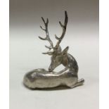 An unusual silver figure of a stag. London 1993. B