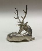 An unusual silver figure of a stag. London 1993. B