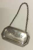 A George III silver wine label for 'Brandy'. Londo