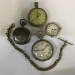 A Military pocket watch etc. Est. £30 - £40.