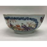 A decorative Chinese porcelain bowl painted with f