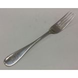 A good quality heavy Russian silver fork dated '18