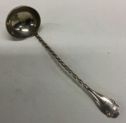 EDINBURGH: A large Scottish Victorian silver ladle