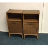 A pair of bedside cabinets. Est. £30 - £50.