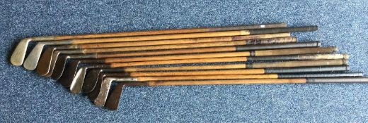 A wooden handled HICKORY golf club by Wilsons & So