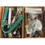A large collection of watch making tools. Est. £20